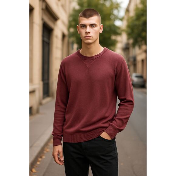 Todd‎ Snyder Cashmere Crewneck Sweater Small Maroon Red - Picture 1 of 9